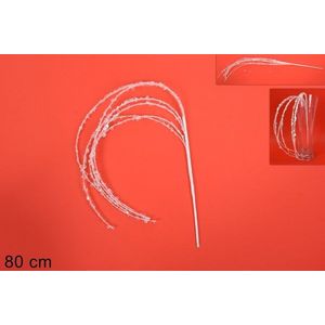 MAKRO - Dekorácia vianočná 80cm, biela vyobraziť