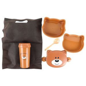 MAKRO - Dóza na desiatu s pohárom 350ml medvedík, umelá hmota vyobraziť