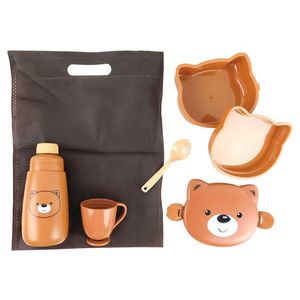 MAKRO - Dóza na desiatu s pohárom a fľašou medvedík, umelá hmota vyobraziť