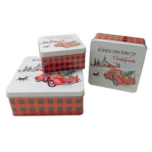 MAKRO - Dóza sada 3ks vianočná štvorcová vyobraziť