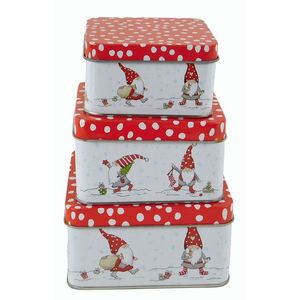 MAKRO - Dóza vianočná stvorcova 3ks, 12x7cm, 11x6, 5cm, 9, 5x5cm vyobraziť