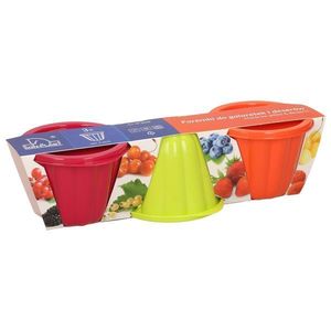 MAKRO - Formička s vekom na puding, balenie 3ks, umelá hmota vyobraziť