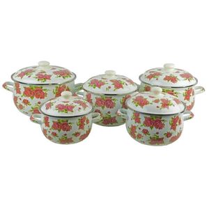 MAKRO - Hrnce sada 5ks smalt vyobraziť