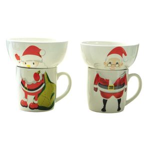 MAKRO - Hrnček 300ml a miska 300ml keramika vianočný rôzne dekory vyobraziť