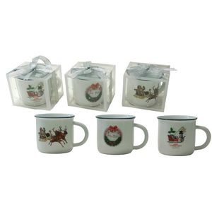 MAKRO - Hrnček keramický vianočný 70ml rôzne dekory vyobraziť