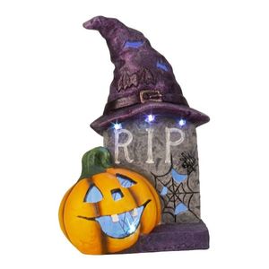 MAKRO - Hrob Halloween s tekvicou LED vyobraziť