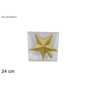 MAKRO - Hviezda na stromček 24cm vyobraziť