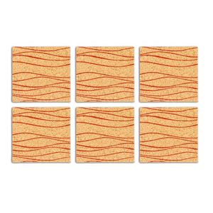 MAKRO - Korková podložka pod pohár štvorec potlač 6ks vyobraziť