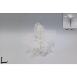 MAKRO - Kvet zápich 26cm biely vyobraziť