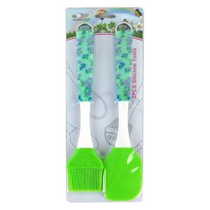 MAKRO - Maslovačka so stierkou umelá hmota / silikón, rôzne farby, blister vyobraziť