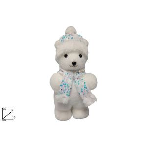 MAKRO - Medvedík s čiapkou a šálom vyobraziť