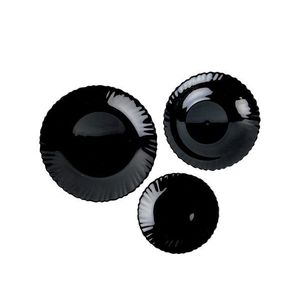 MAKRO - Obedová súprava 18-dielna, farba čierna vyobraziť