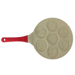 MAKRO - Panvica na 7ks lievancov 26, 5cm, kovaný hliník, zvieratká vyobraziť