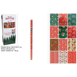 MAKRO - Papier vianočný 70x500cm rôzne dekory vyobraziť