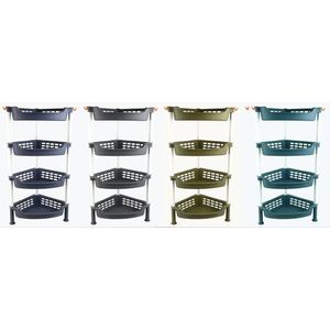 MAKRO - Polička plastová 4-dielna rôzne farby vyobraziť