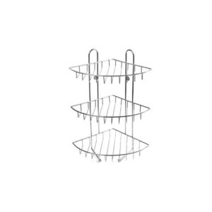 MAKRO - Polička rohová 3 poschodová, pochrómovaná, výška 43cm vyobraziť