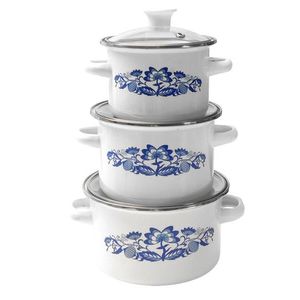 MAKRO - Sada hrncov s pokrievkou 3-dielna 12, 14, 16cm vyobraziť