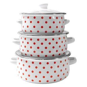 MAKRO - Sada hrncov s pokrievkou 3-dielna 16, 18, 20cm vyobraziť