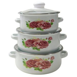 MAKRO - Sada hrncov s pokrievkou 3-dielna 16, 18, 20cm vyobraziť