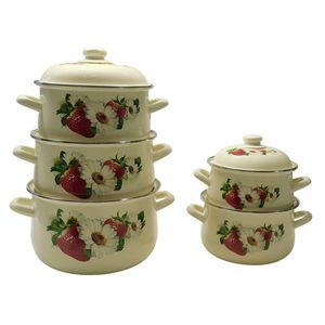 MAKRO - Sada hrncov s pokrievkou 5-dielna 18, 20, 22, 24, 26cm vyobraziť