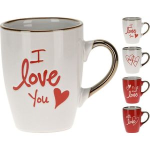 MAKRO - Šálka 300ml Love rôzne farby a motívy vyobraziť