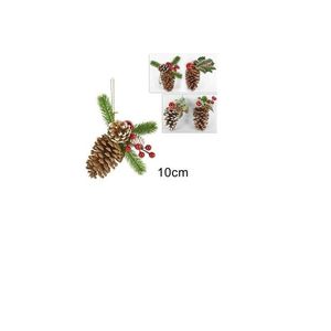 MAKRO - Šiška vianočna rôzne druhy vyobraziť