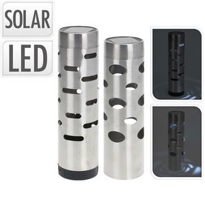 MAKRO - Solar stĺpik nerez CYLINDER rôzne druhy vyobraziť