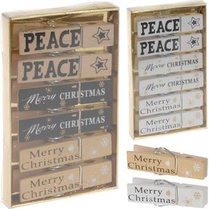 MAKRO - Štipce drevo s nápisom 6ks vyobraziť