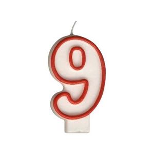 MAKRO - Sviečka číslo 9 vyobraziť