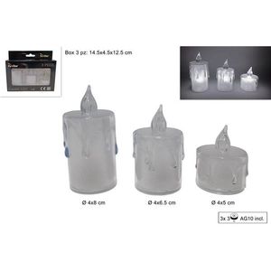 MAKRO - Sviečka LED sada 3ks vyobraziť