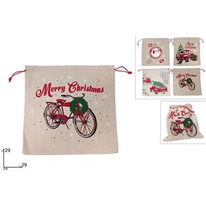 MAKRO - Taška vianočná 29x29cm Juta rôzne dekory vyobraziť