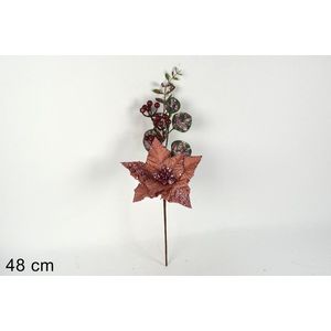 MAKRO - Vetvička / zápich vianočná 48cm, medená vyobraziť