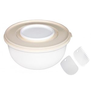 PETRA PLAST - Miska na kysnutie a šľahanie s 2 vekami 3L a stierka vyobraziť