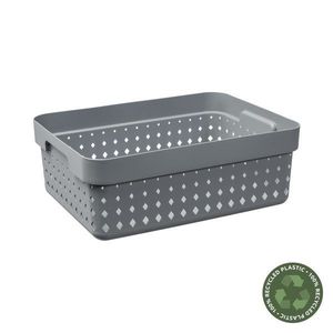 PLAST TEAM - Košík úložný 11l šedý Seoul vyobraziť