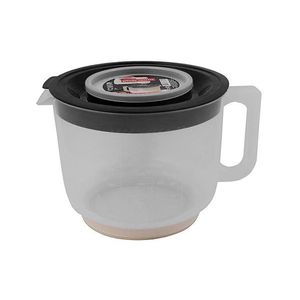 PLAST TEAM - Miska na šľahanie s vekom 2L umelá hmota, šedá vyobraziť