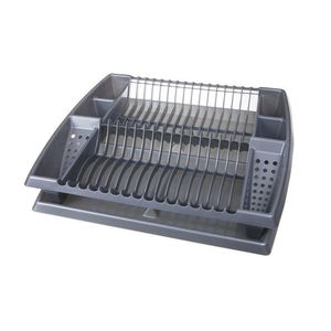 PLAST TEAM - Odkvapkávač s podnosom šedý, umelá hmota vyobraziť