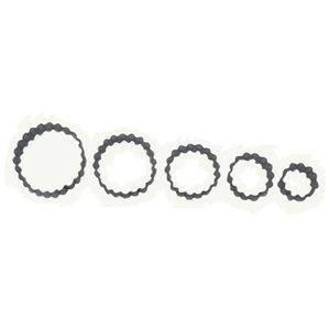 SMOLÍK COOKIE - Vykrajovačka kolečko vrúbkované pocínovaná, balenie 5ks vyobraziť