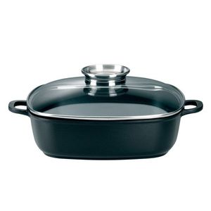 SSW - Pekáč 28x28cm so sklenenou pokrievkou CRISPY čierný vyobraziť