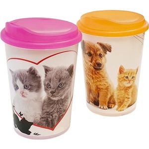 TVAR - Pohár250ml s náustkom rôzne dekory, umelá hmota vyobraziť