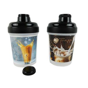 TVAR - Shaker plast 300ml / 450ml FRAPPE, rôzne motívy vyobraziť