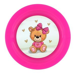 TVAR - Tanier detský plytký IML Medvedík mašľa, umelá hmota vyobraziť