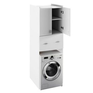 KONDELA Natali Typ 9 skrinka nad práčku biela vyobraziť