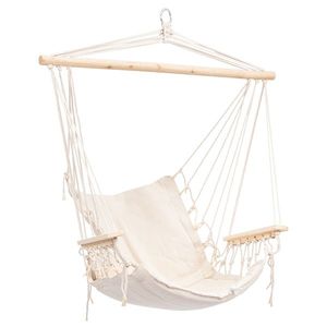 NABBI Bolombo závesné hojdacie kreslo 100x60 cm krémová vyobraziť