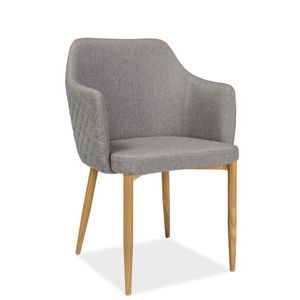 SIGNAL Astor jedálenské kreslo sivá / dub vyobraziť