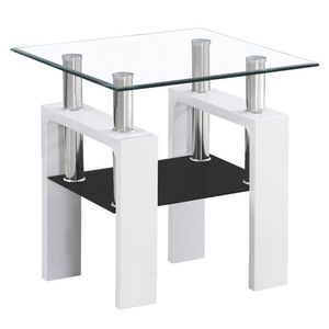 SIGNAL Lisa D konferenčný stolík biely lesk vyobraziť