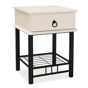 SIGNAL ET-747 rustikálny nočný stolík biela vyobraziť