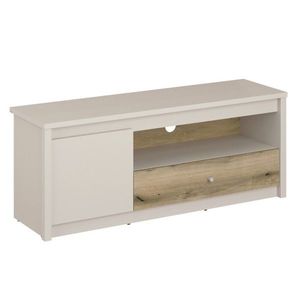 KONDELA Karos 2D1S tv stolík kašmír / dub evoke vyobraziť