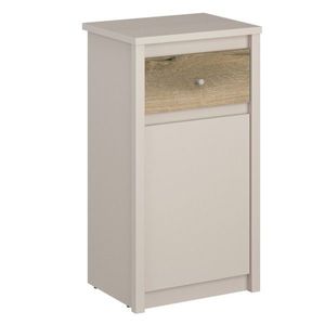 KONDELA Karos 1D1S jednodverová komoda so zásuvkou kašmír / dub evoke vyobraziť