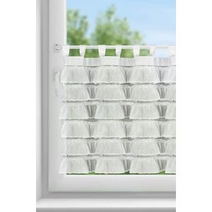 ArtFir Krátka záclona LILY 2 PU | biela 150 x 70 cm vyobraziť