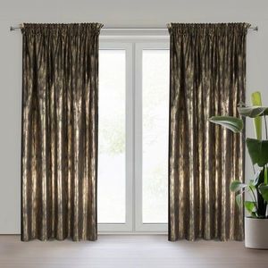 ArtFir Záves EMILA P | čierna/šampaň 140 x 270 cm vyobraziť